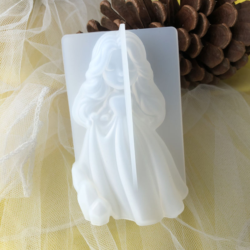 Soap Making Accessories - 3D Cute Princess Silicone Candle Mould