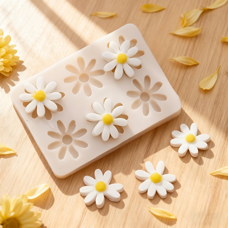 Soap Making Party - 1pc 3D Daisy Sunflower Silicone Mold