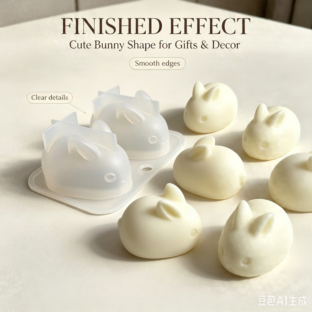 3D Mini Rabbit Silicone Mold F - đánh giá và giá Soap Making Accessories