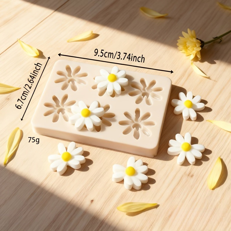 1pc 3D Daisy Sunflower Silicon - đánh giá và giá Soap Making Party