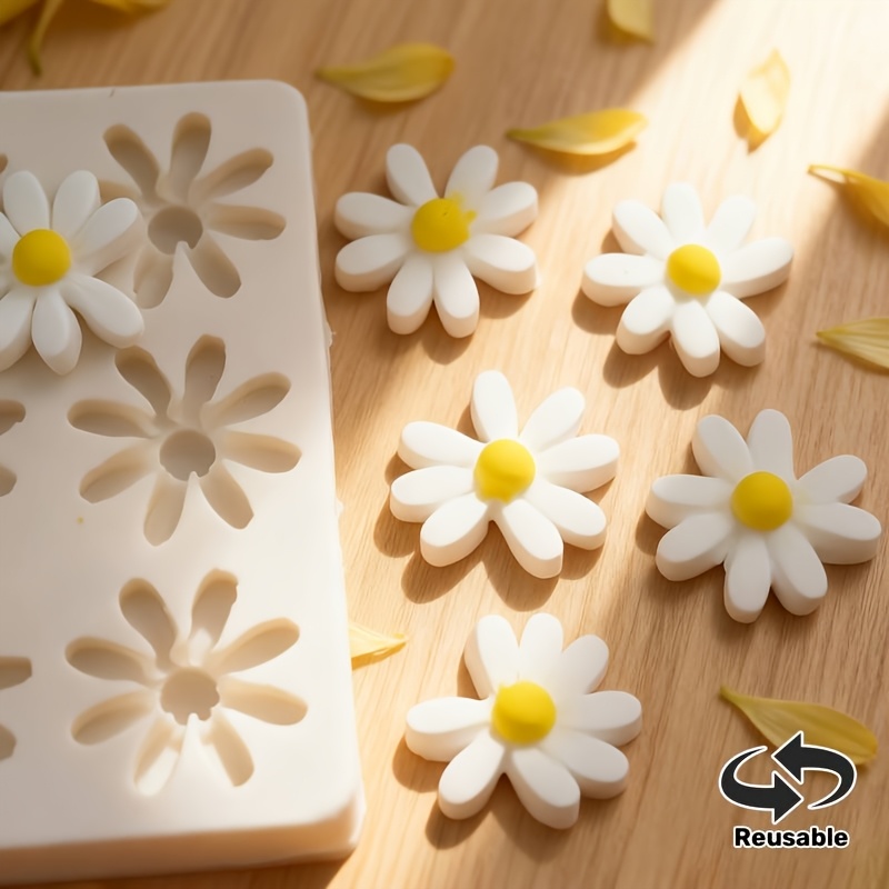 1pc 3D Daisy Sunflower Silicon - đánh giá và giá Soap Making Party