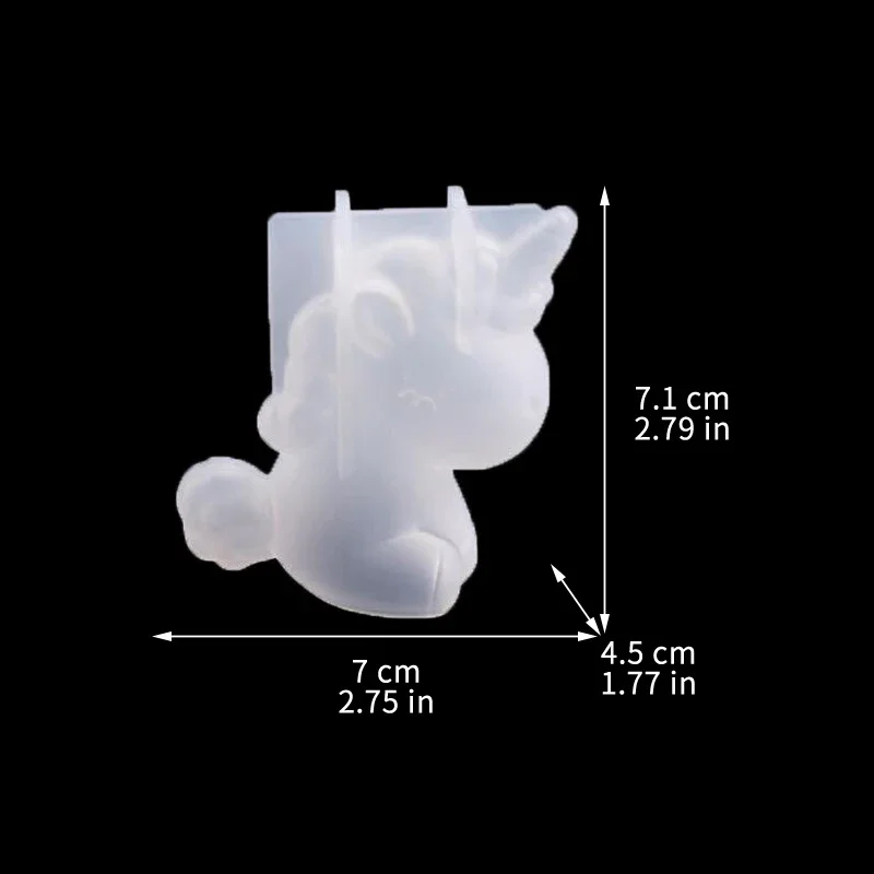 3D Geometric Silicone Unicorn  - đánh giá và giá Soap Making Accessories