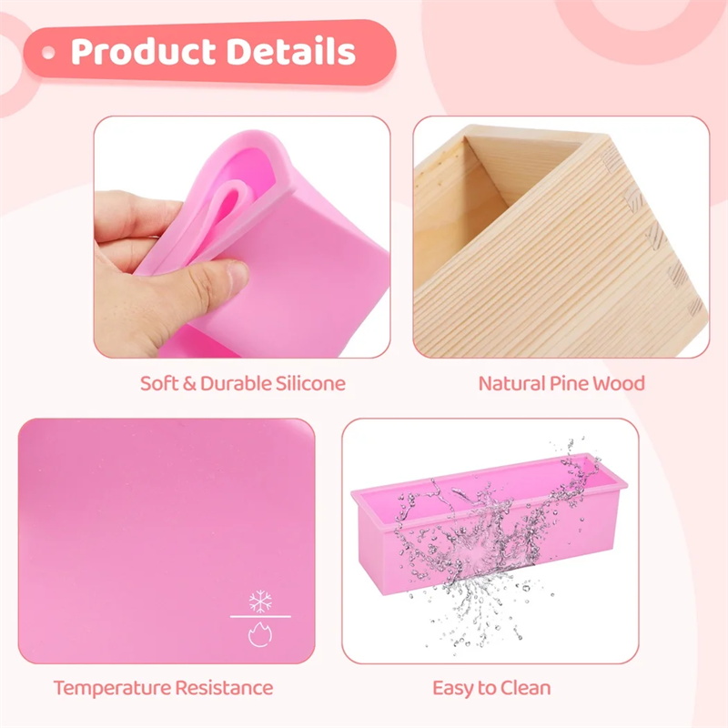 Rectangular Silicone Soap Loaf - đánh giá và giá Soap Making Book