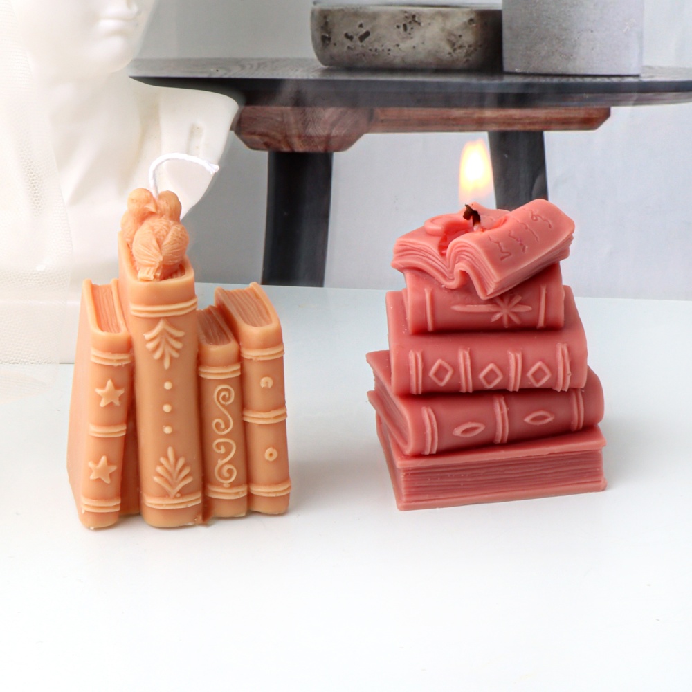 3D Books Silicone Candle Molds - đánh giá và giá Soap Making Book