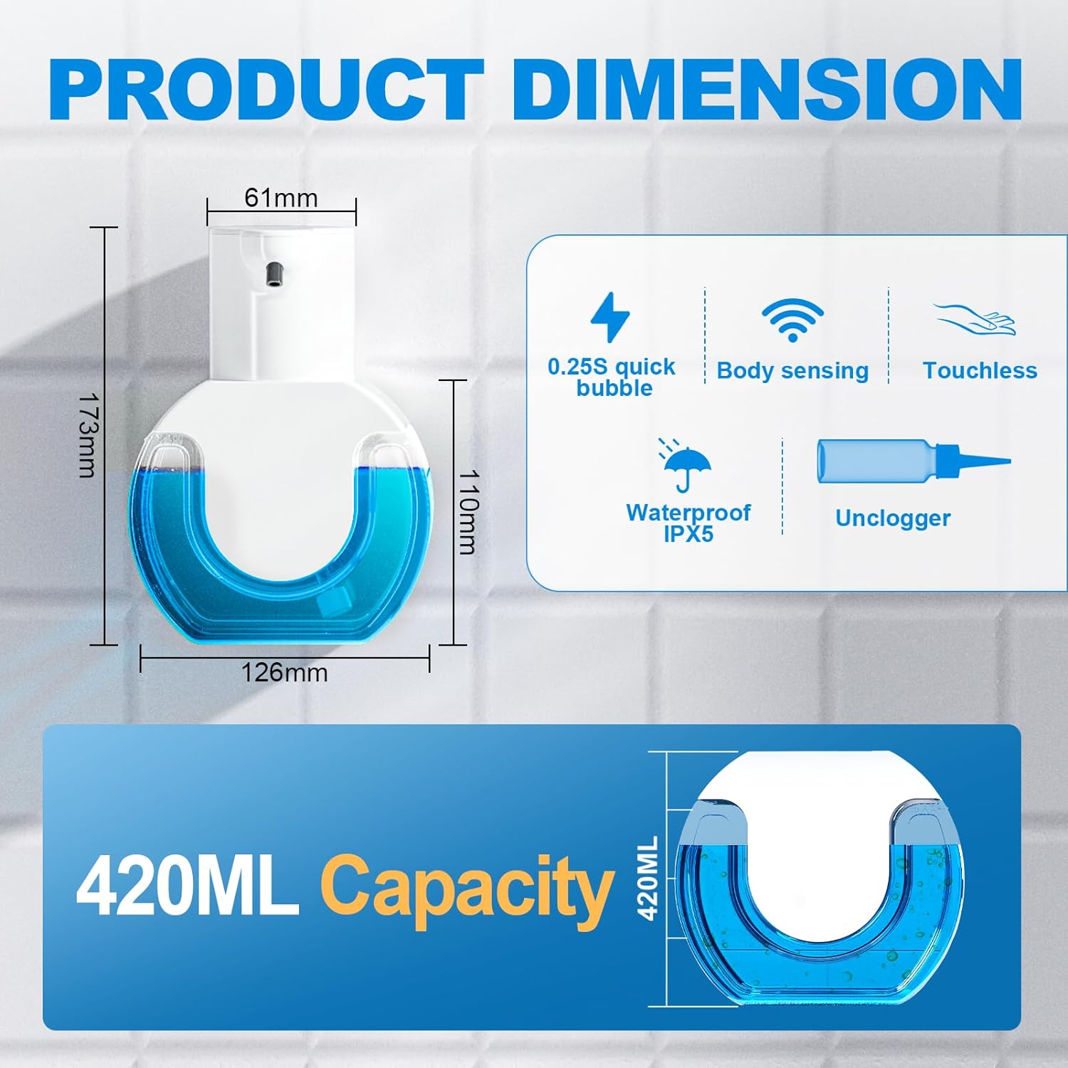 420ML Large Capacity Touchless - đánh giá và giá Soap Making Foam
