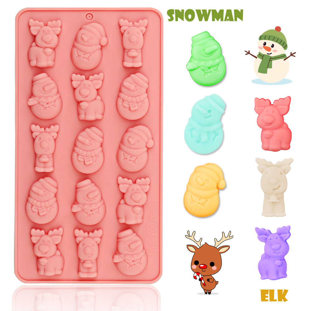 15-Cavity Christmas Snowman an - đánh giá và giá Soap Making Directions