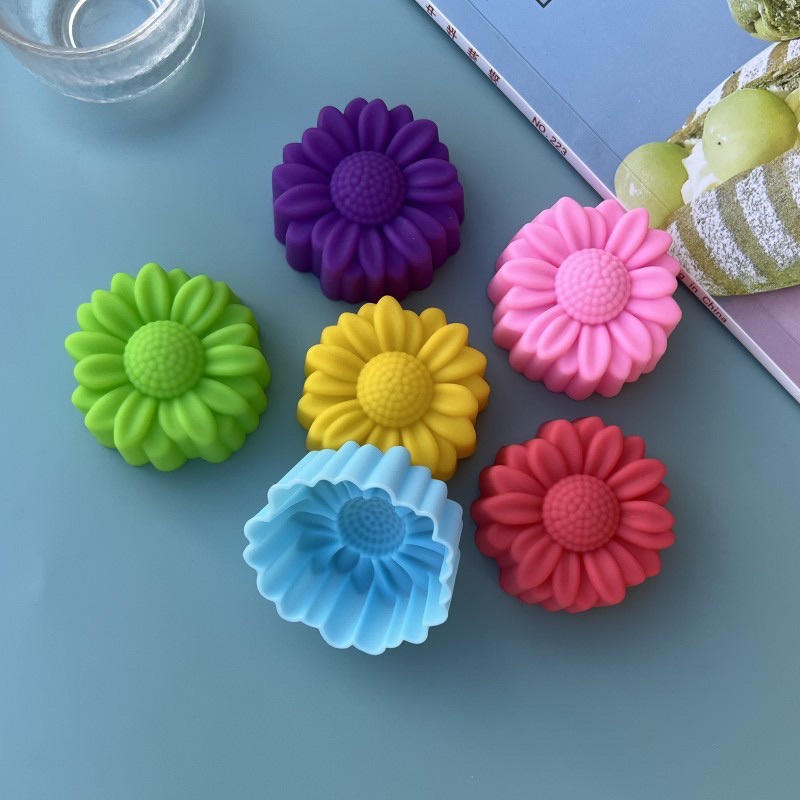 6 Pcs Set Non-Stick Flower Des - đánh giá và giá Soap Making Party