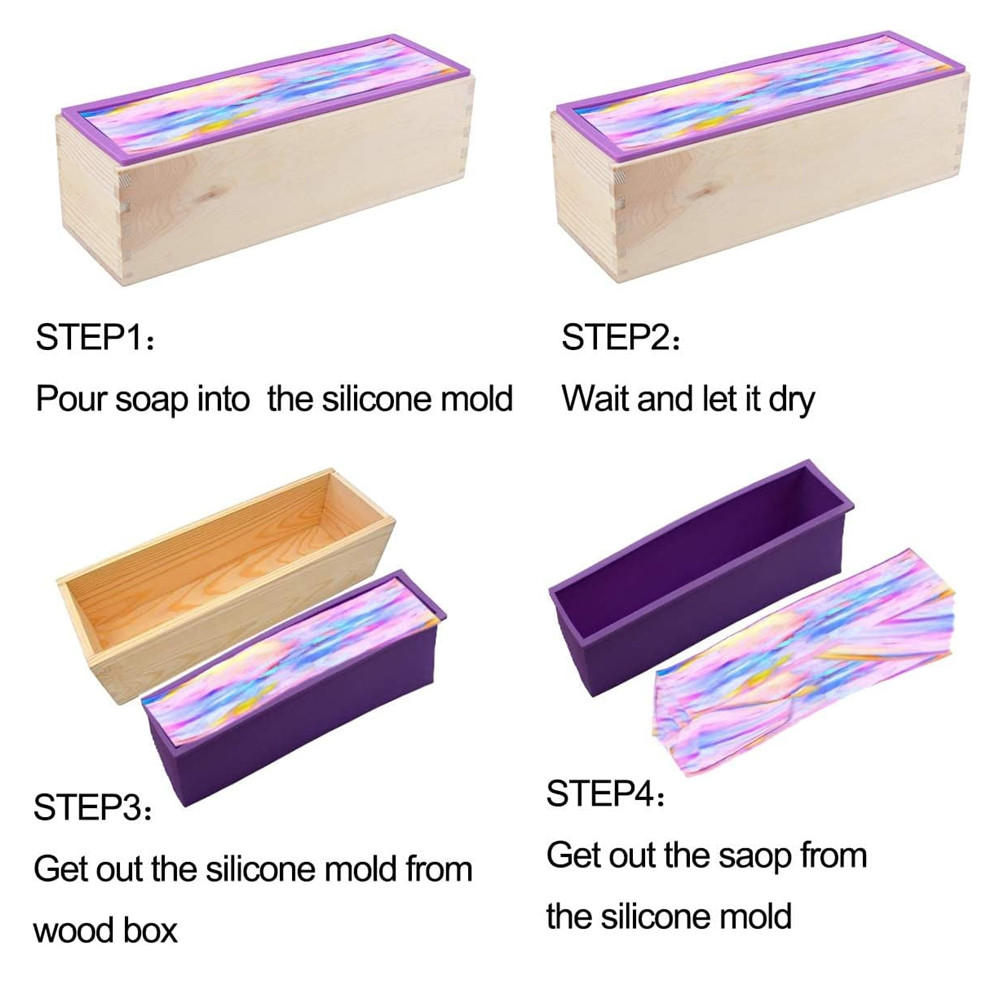 1.2L Silicone Soap Molds Kit 4 - đánh giá và giá Soap Making Book
